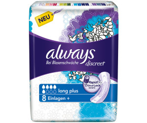 Buy Always Discreet Incontinence Pads Long Plus (8 pcs) from £2.49 (Today)  – Best Deals on