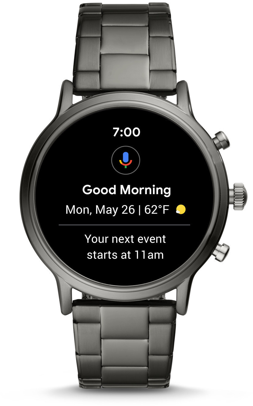 fossil gen 5 smartwatch the carlyle hr smoke stainless steel