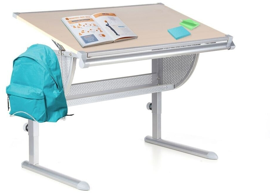 HJH Office Writing Desk Kids Nenos Beech/Silver
