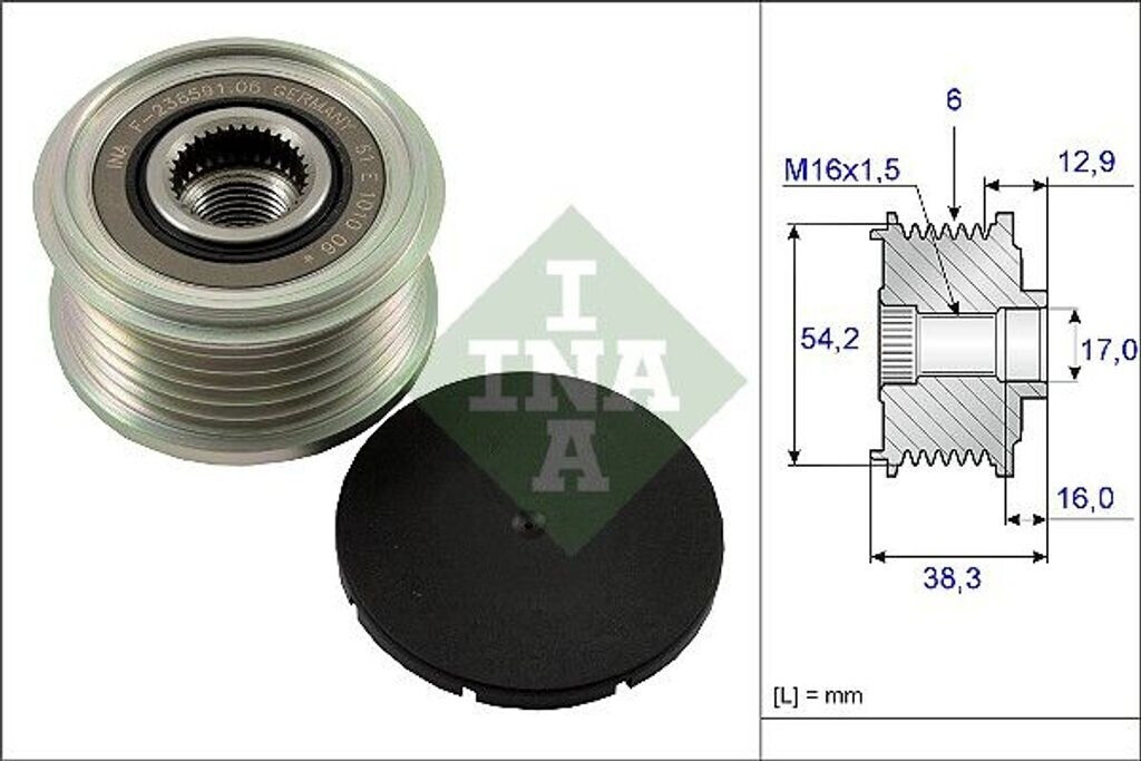SKF Generatorfreilauf Für Citroen C4 II Peugeot 508 I Sw Fiat Scudo D Multijet C5 Iii Vkm 03308