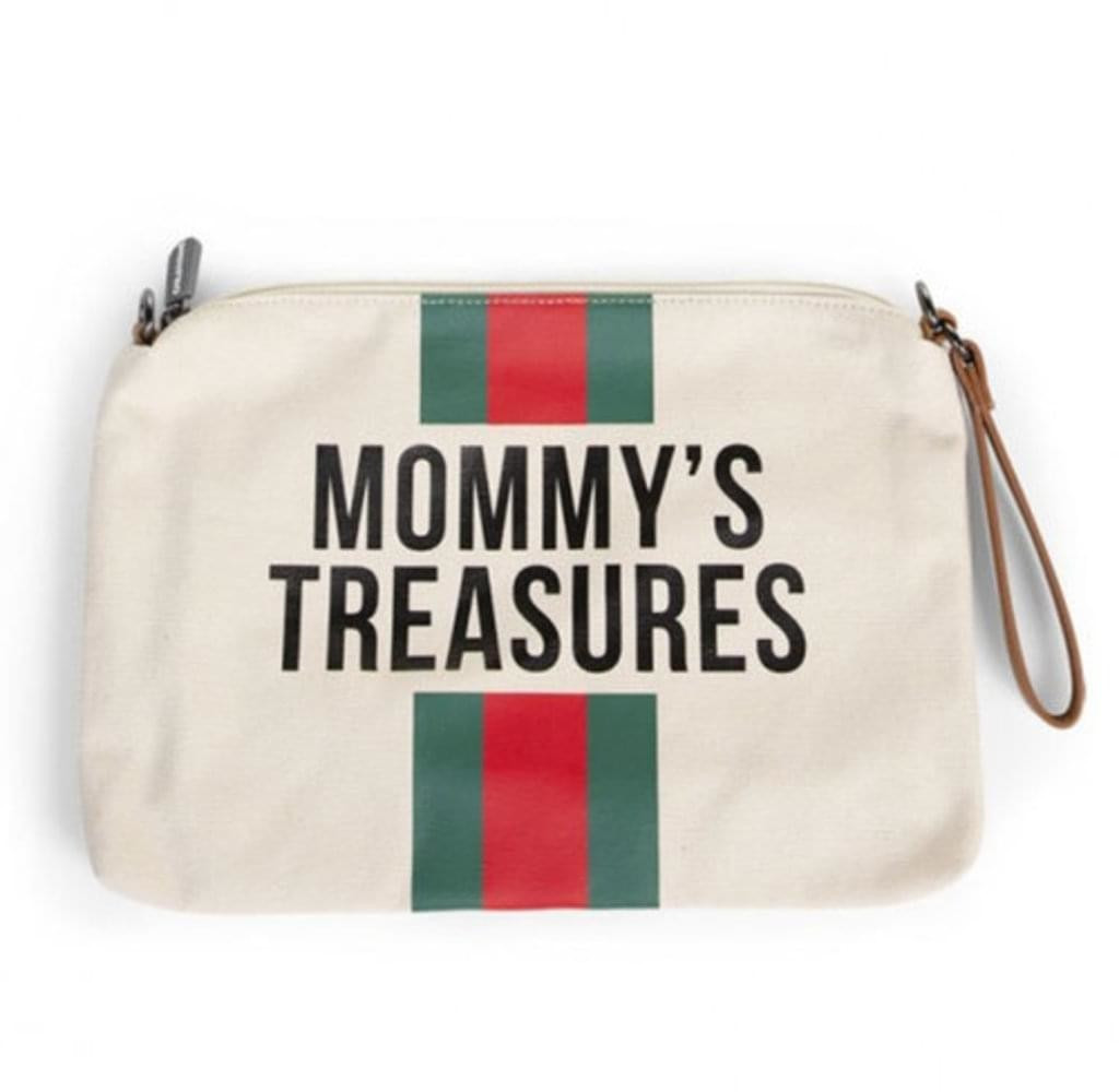 Childhome Mommy Clutch Off Streifen Green Red