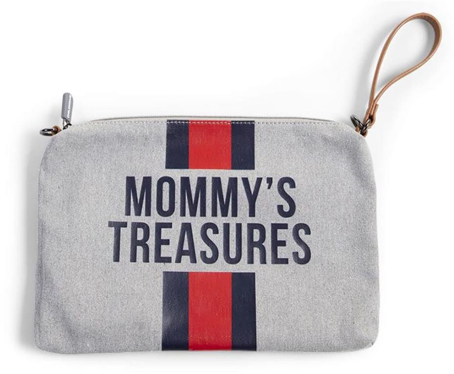 Childhome Mommy Clutch Grey Red Blue