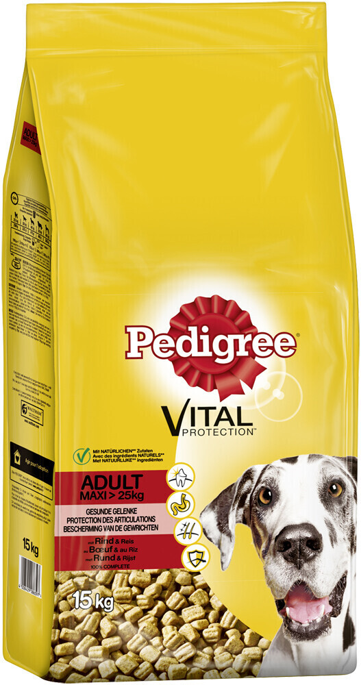 Pedigree Vital Protection Pouch Adult Maxi >25kg with Beef & Rice 15kg