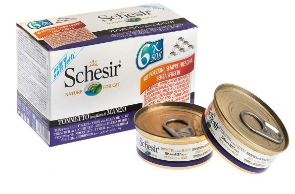 Schesir Pâtée pour chat 6 x 50g