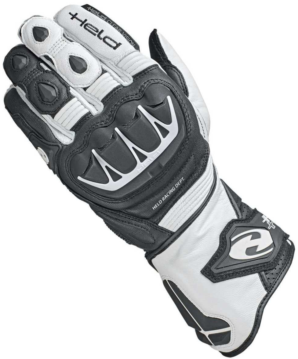 Photos - Motorcycle Gloves Held Biker Fashion  EVO-THRUX II Black/White 