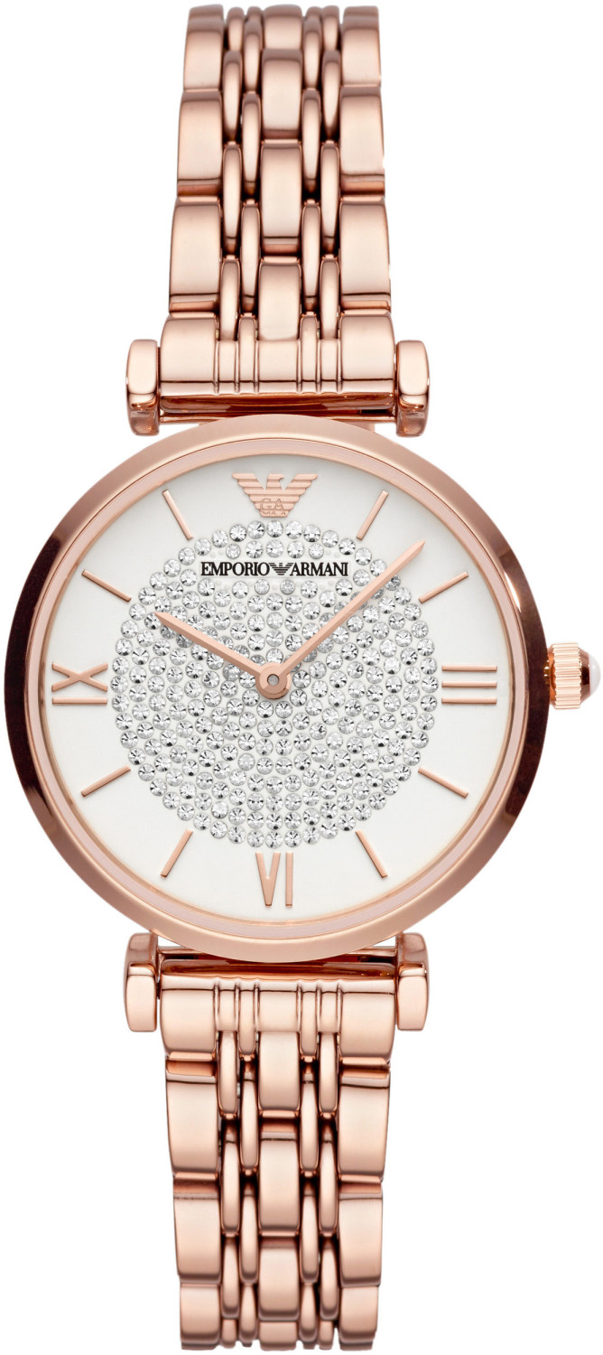 Emporio armani rose gold watch ladies top