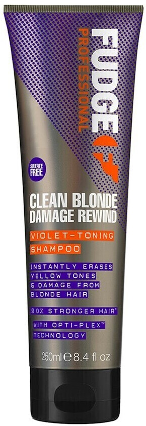 Fudge Clean Blonde Damage Rewind Violet Toning Shampoo (250 ml)