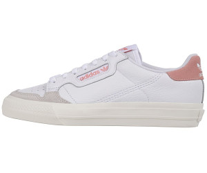 adidas originals continental 80 vulc sneakers in white and pink