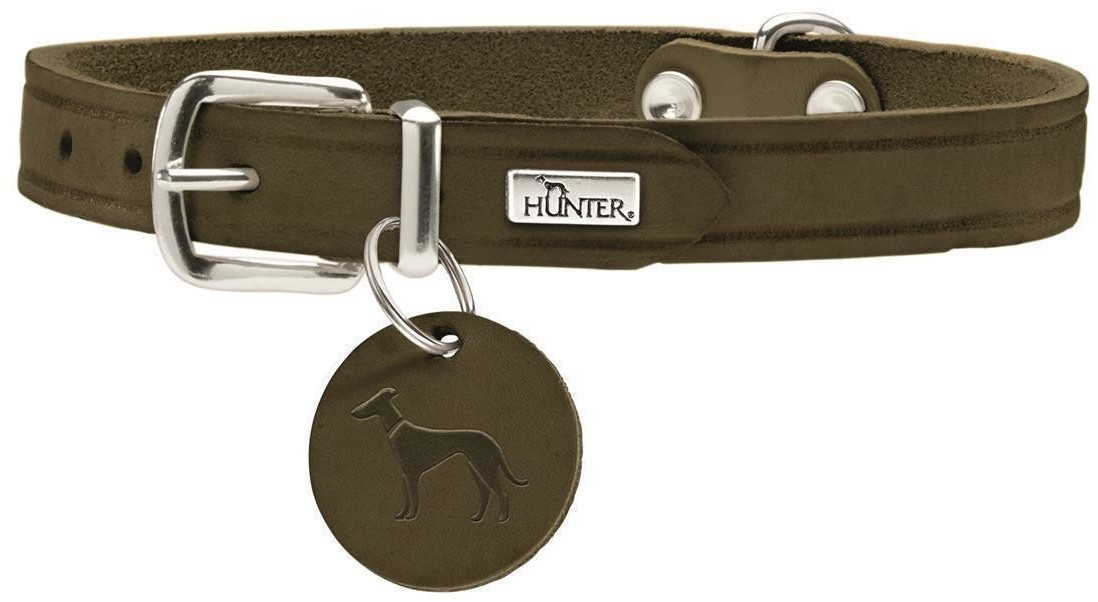 HUNTER Collier pour chien 52 olive green