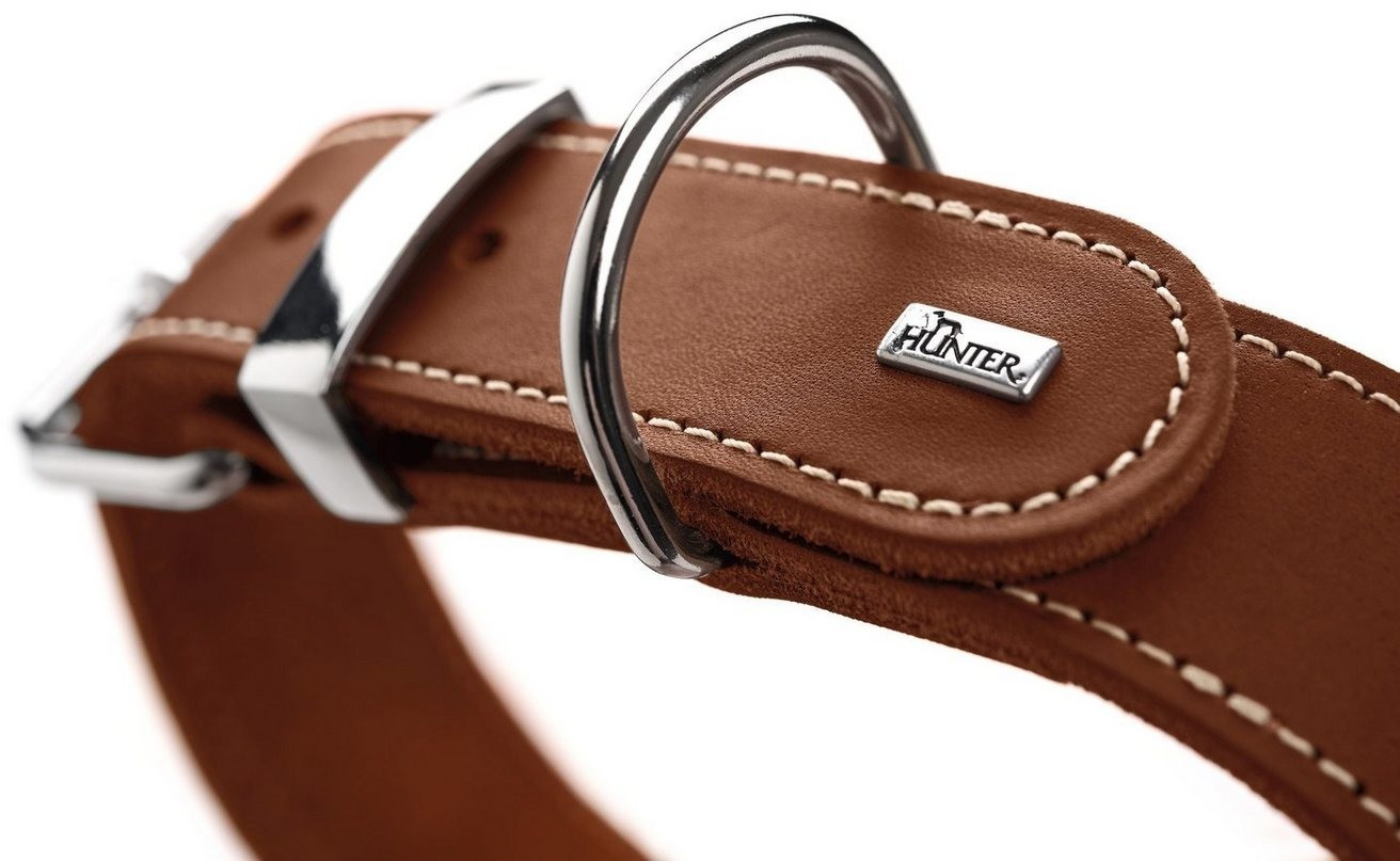 HUNTER Collier pour chien 45 cognac HUNTER Collier pour chien 45 cognac