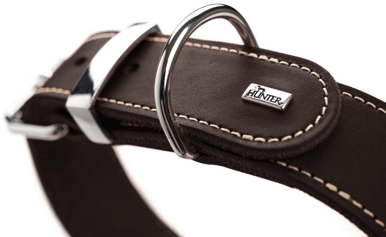 HUNTER Collier pour chien 55 dark brown