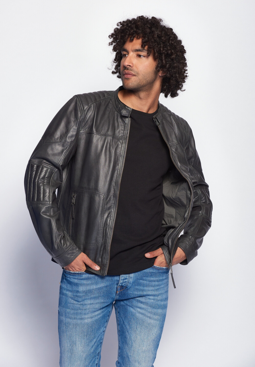Maze BIkerjacket Jack grey