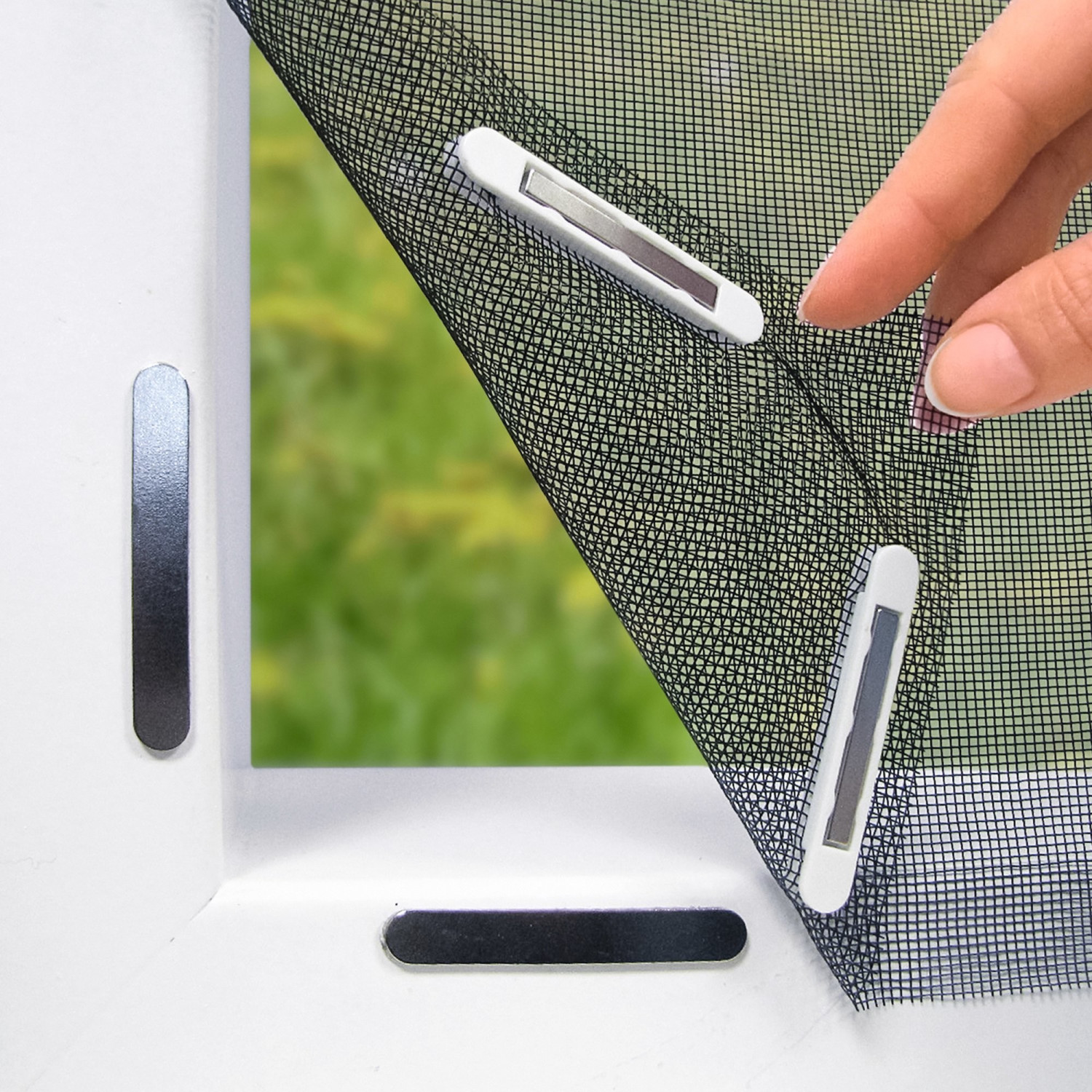 Magnetischer Fensterschutz zum Selbermachen, max. 190 x 130 cm, passend für  jede Größe, kleiner, verstellbar, einfache Installation