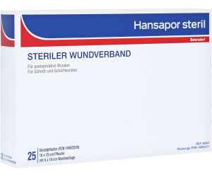 Beiersdorf Hansapor steril Wundverband 10 x 15 cm (25 Stk.)