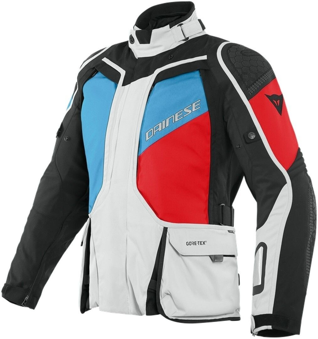 Dainese Veste D-EXPLORER 2 Gore-Tex gris/bleu/rouge