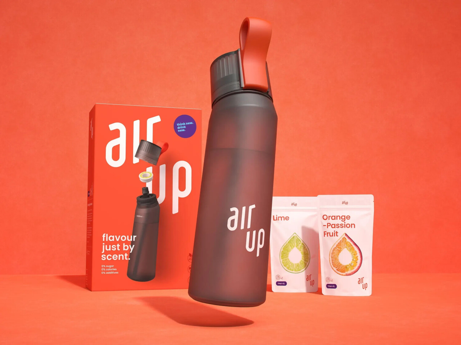 1–5 Wasserflaschen, Aroma-Pod, Air-Scent-Drinks, Air-Up-Pods, 0