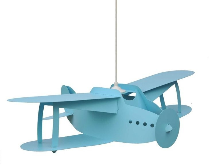 Rosemonde et Michel Coudert Suspension avion turquoise