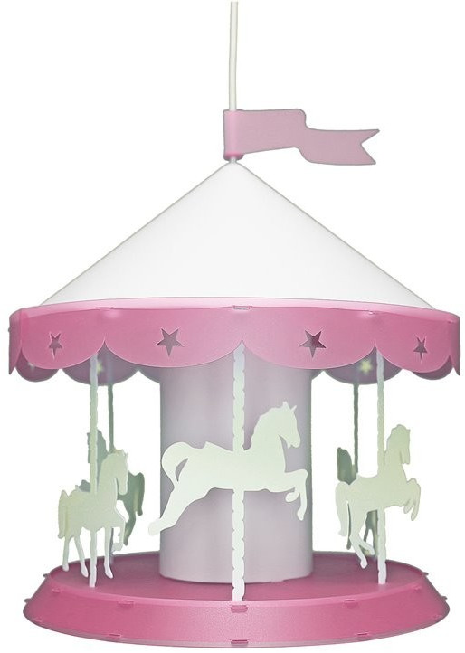 Rosemonde et Michel Coudert Suspension manège rose