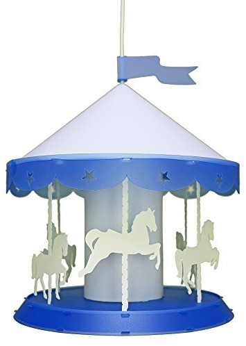 Rosemonde et Michel Coudert Suspension manège bleu