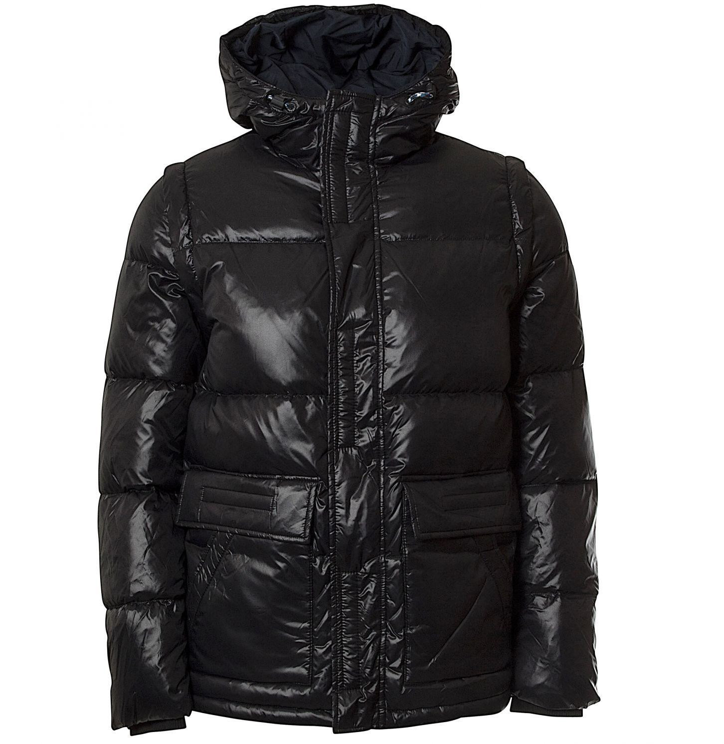 tommy hilfiger shiny hooded down