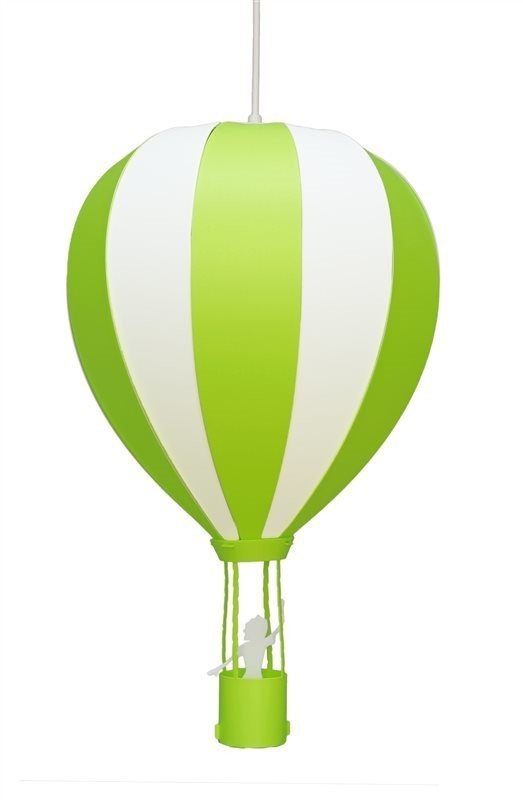 Rosemonde et Michel Coudert Suspension montgolfière vert pomme