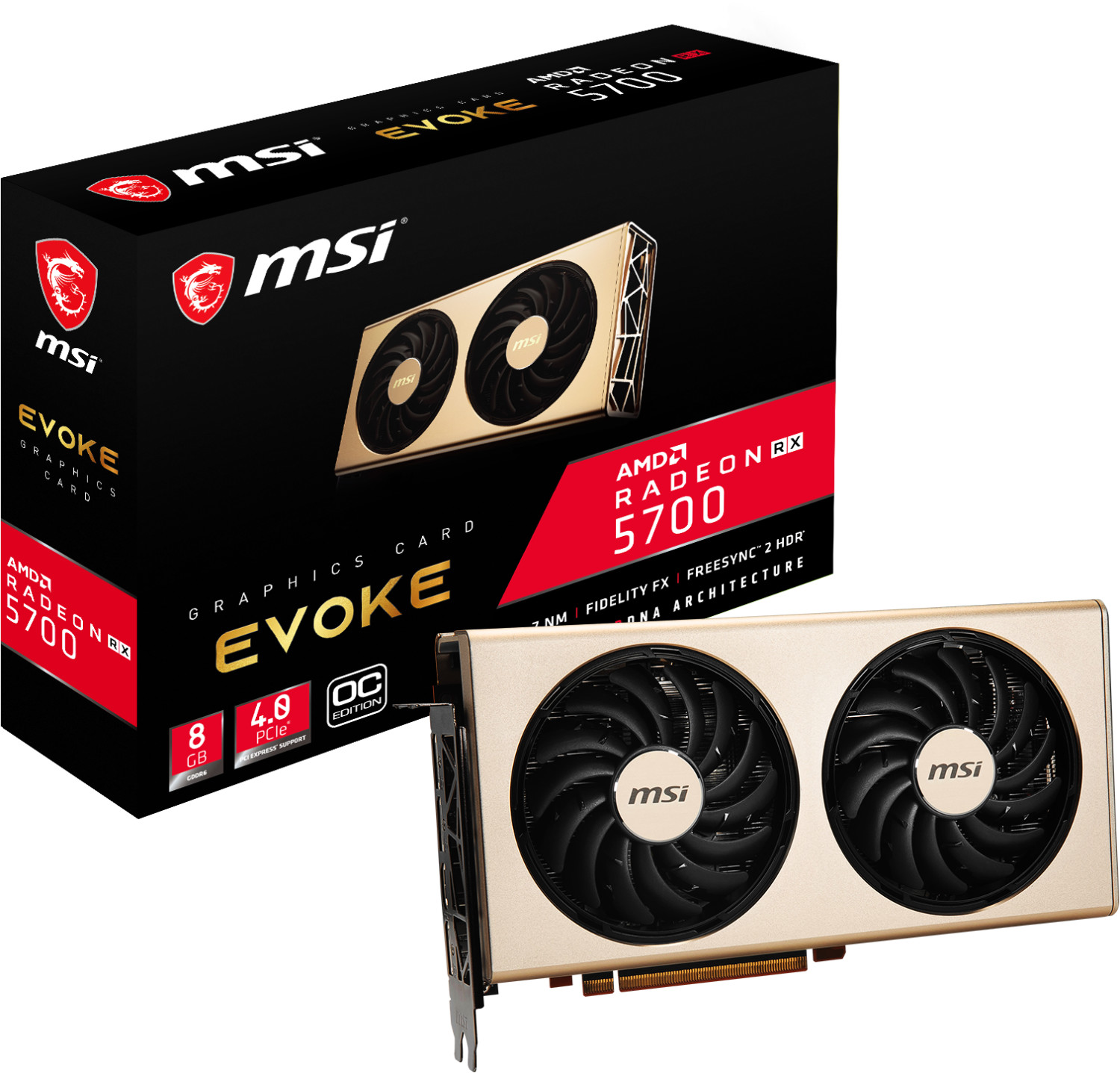 MSI Radeon RX 5700 EVOKE OC 8 Go GDDR6
