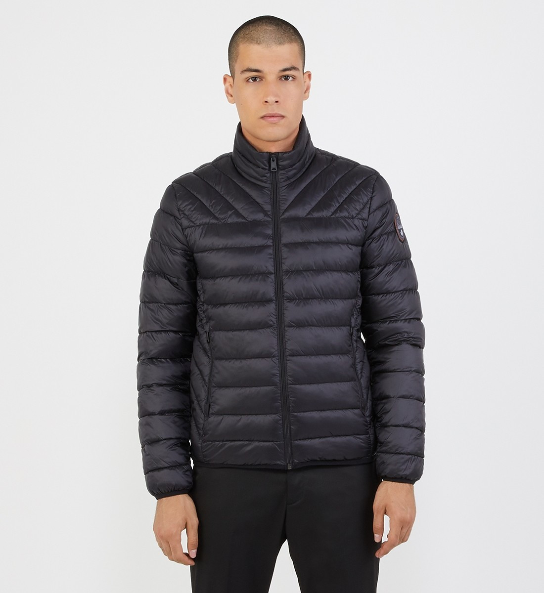 Buy Napapijri Puffer jacket Aerons Stand black from £90.49 (Today ...