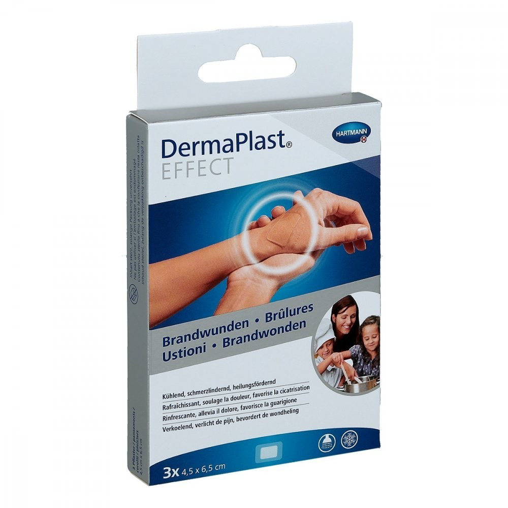 Hartmann DermaPlast Effect burns 4.5 x 6.5 cm plasters (3 pcs.)