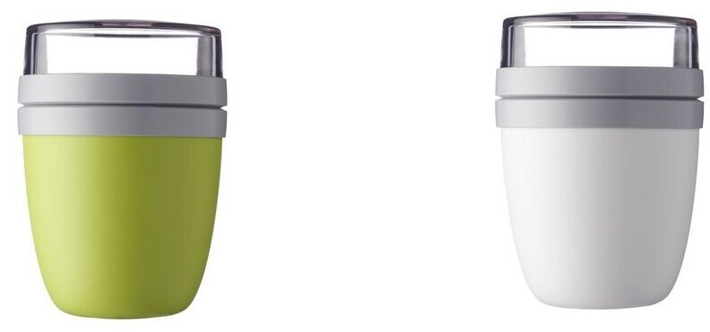 Rosti Mepal Lunchpot Ellipse 2 pcs LIme/White