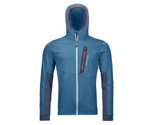 Ortovox Fleece Light Tec Hoody M blue sea ab 139,55 ORTOVOX Herren Fleece Light Tec Kapuzenjacke, Crazy Orange