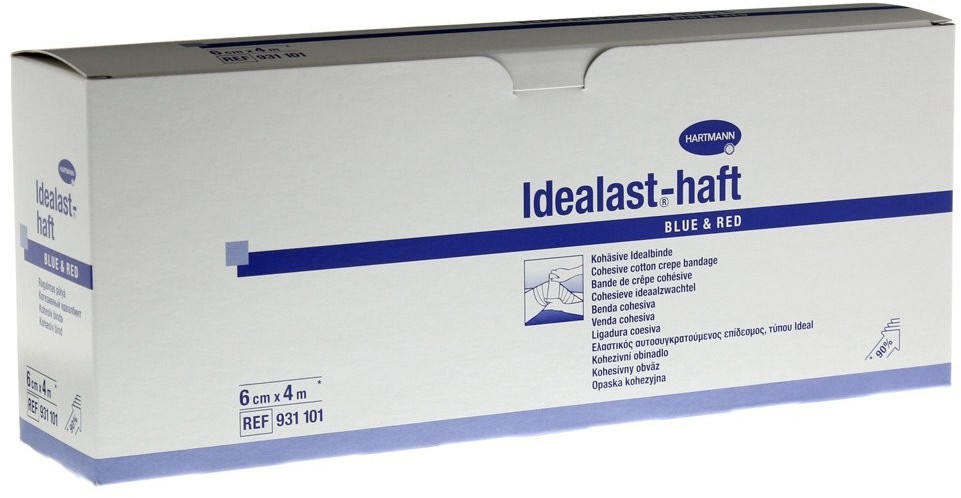 Hartmann Idealast-Haft color Binde 6 cm x 4 m sortiert (10 Stk.)