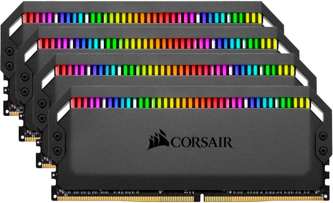 Corsair Dominator Platinum RGB 32Go (4x8Go) DDR4 3200MHz C16, Eclairage LED  RGB dynamique Kit de Mémoire Noire - Mémoire RAM - Achat & prix