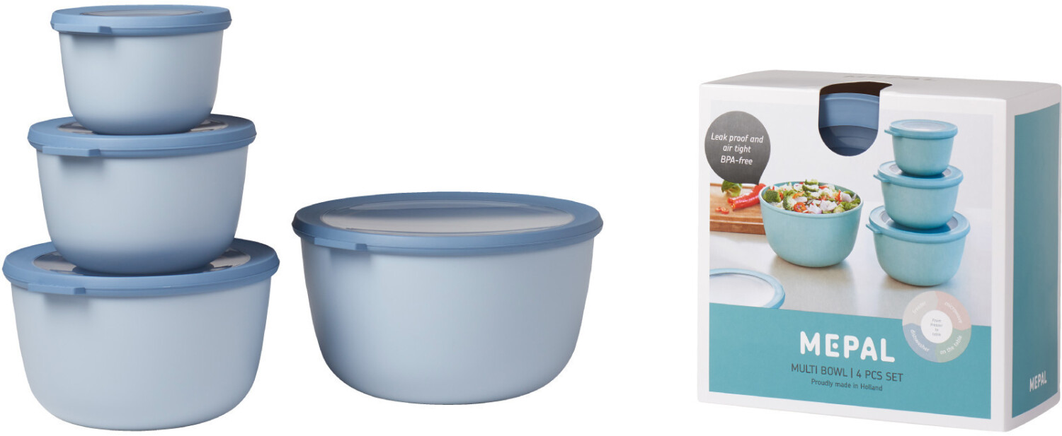 Rosti Mepal Cirqula Set high 4 pcs Nordic Blue