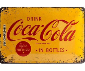 Coca Cola Blechschild 20x30 cm Nostalgic Art Nostalgie 