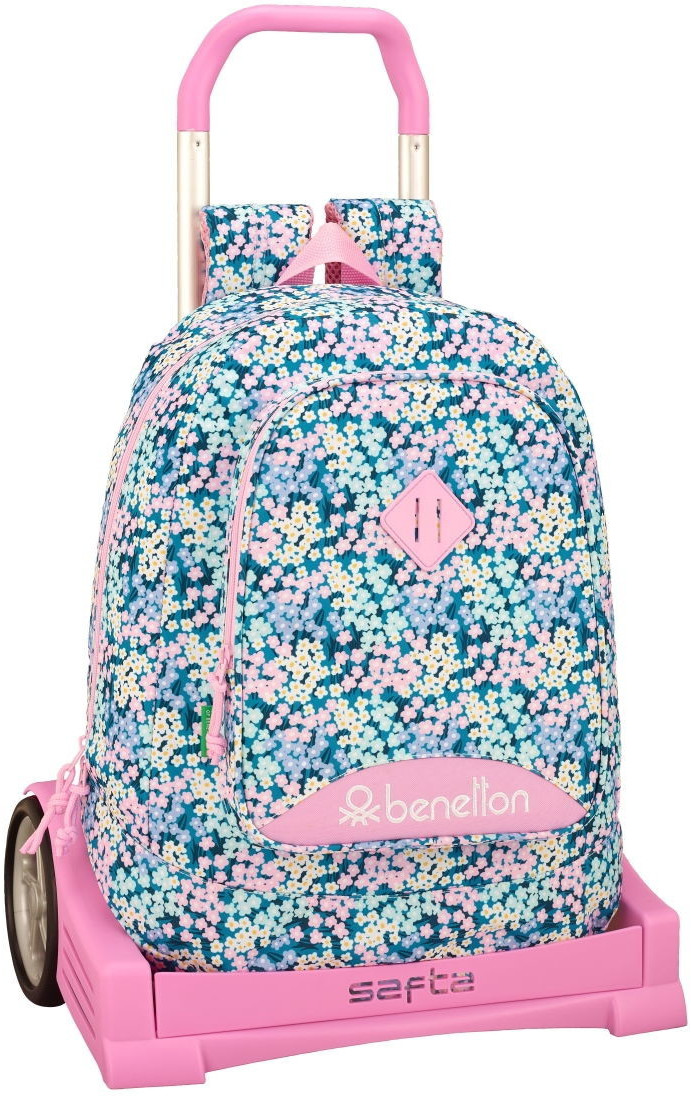 Safta Wheeled Satchel evolution Benetton garden 42 cm