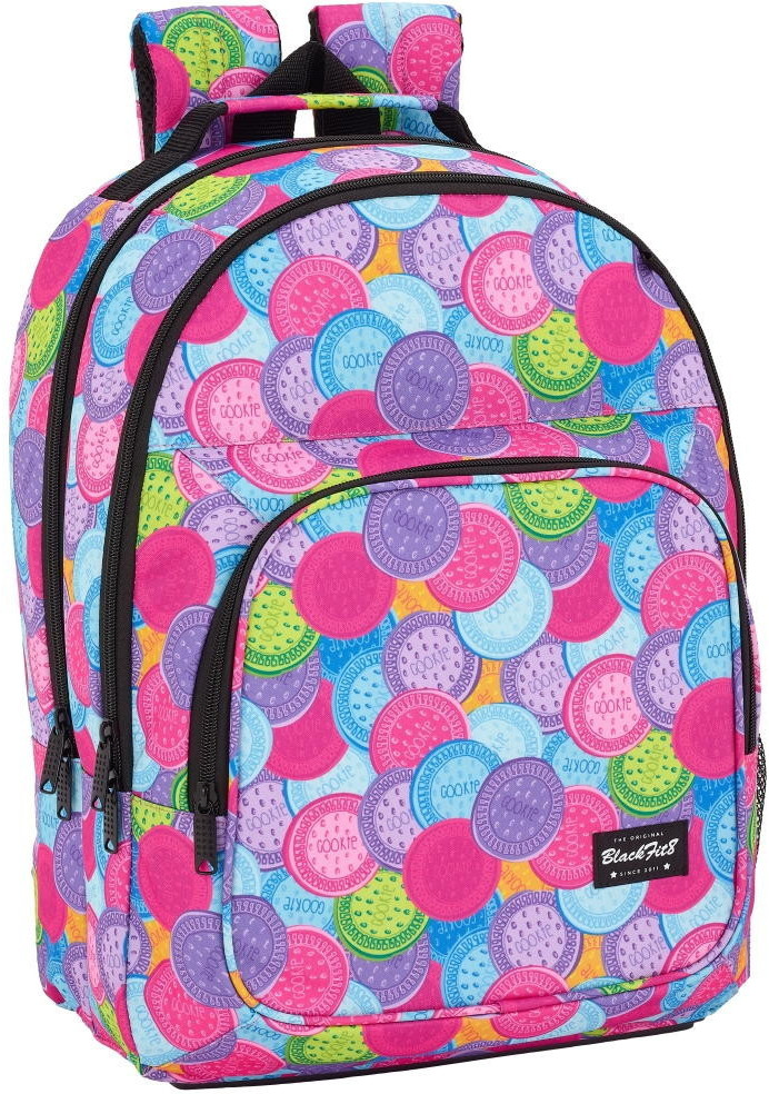 Safta School Backpack Blackfit8 cookies 42 cm