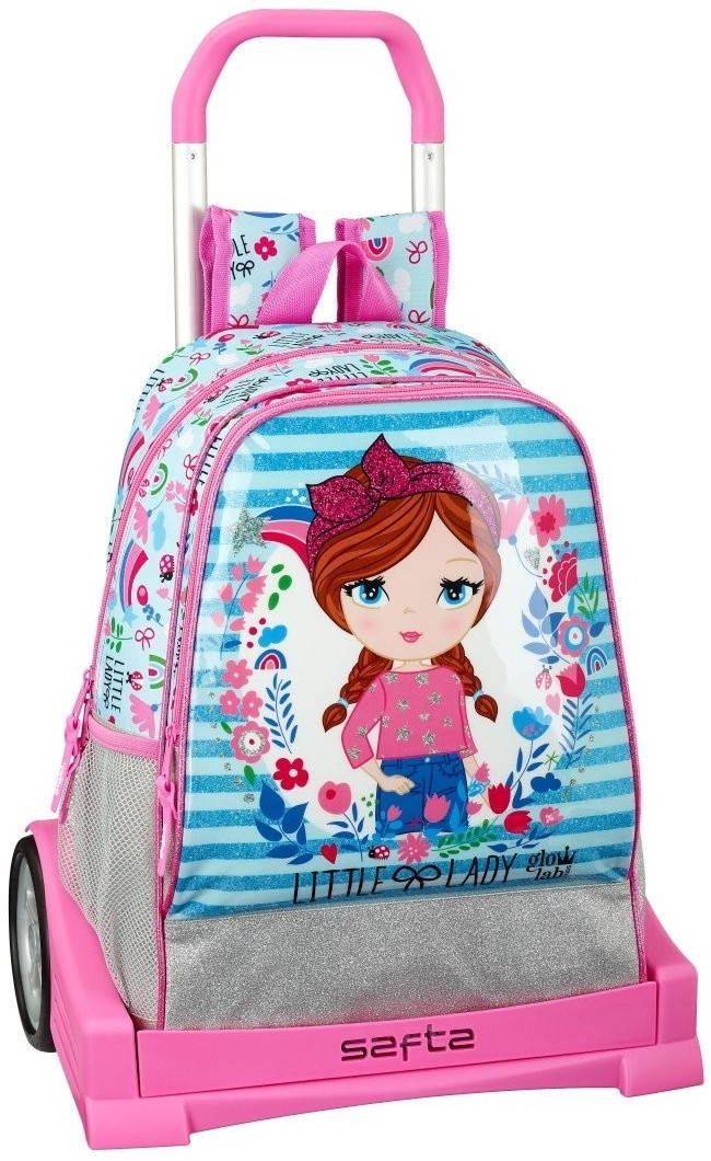 Safta Wheeled Satchel evolution Glowlab kids little lady 42 cm