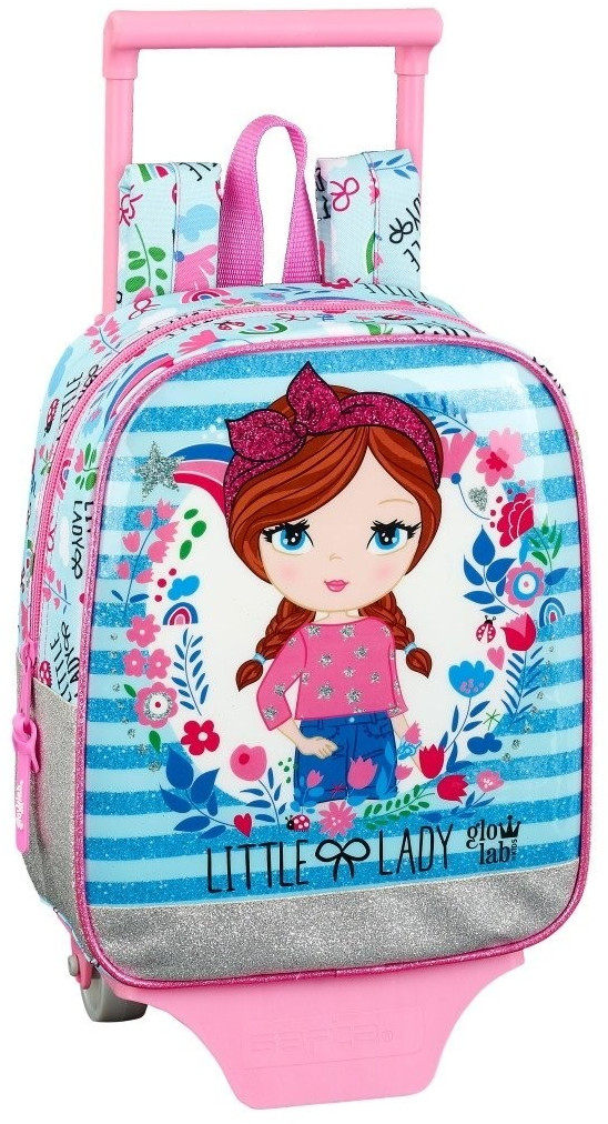 Safta Wheeled Satchel Glowlab kids little lady 28 cm