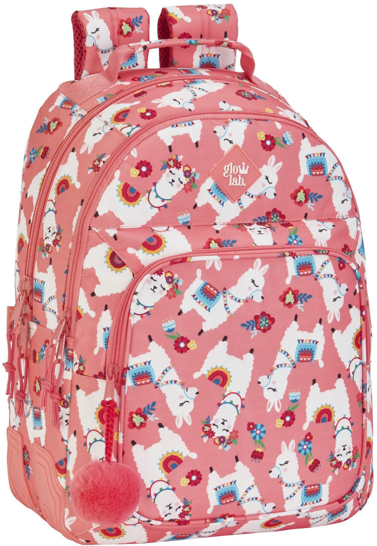 Safta School Backpack Glowlab llama 42 cm