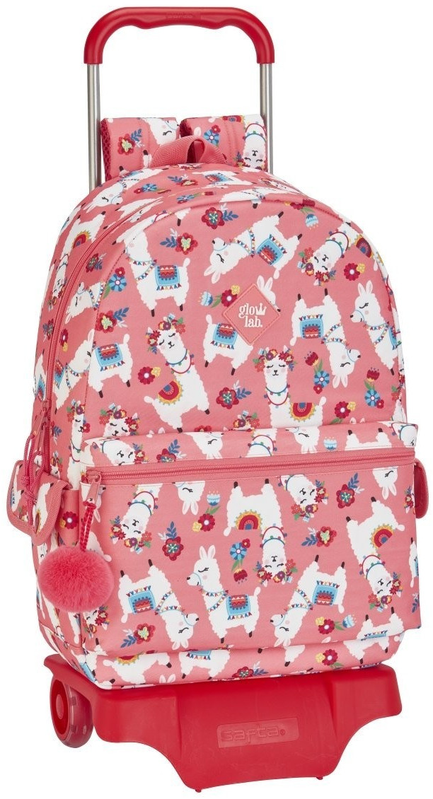 Safta Wheeled Satchel Glowlab llama 42 cm