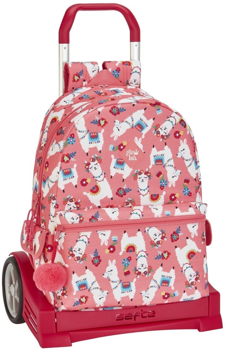 Safta Wheeled Satchel evolution Glowlab llama 42 cm