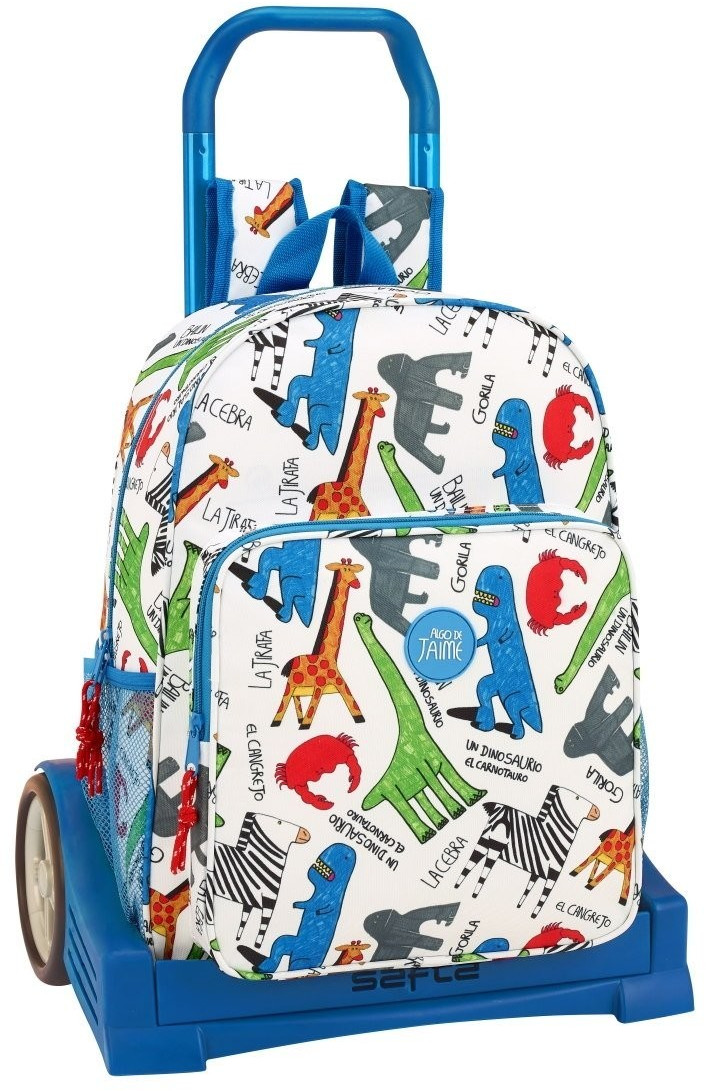 Safta Wheeled Satchel evolution Algo de Jaime 42 cm blue