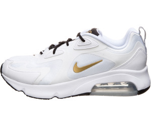 air max 200 white metallic gold