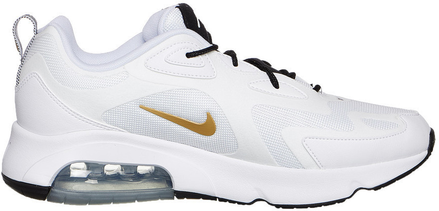 air max 200 gold and white