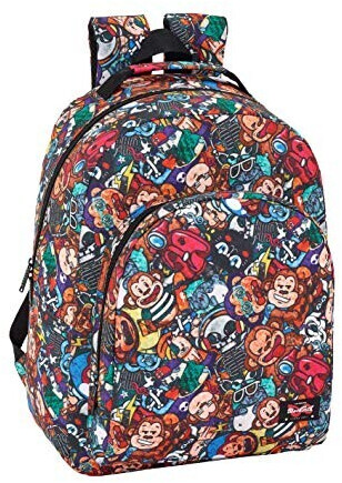 Safta School Backpack Blackfit8 easy monkey 42 cm