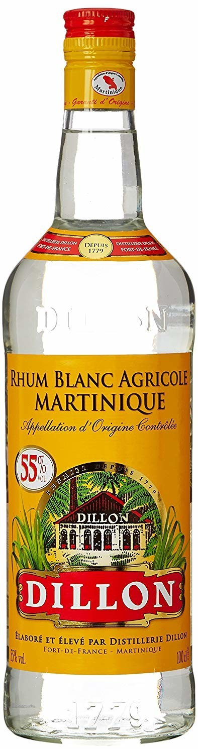 Dillon Rhum Blanc Agricole 1 L 55 %