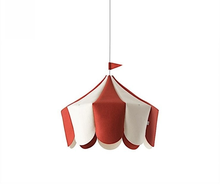 BUOKIDS Lampe chapiteau rouge