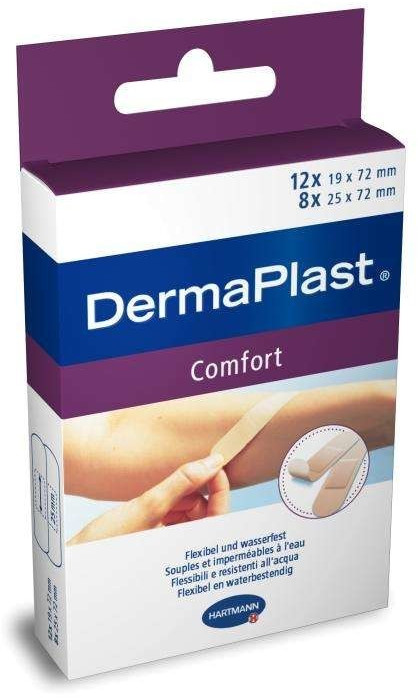 Hartmann DermaPlast comfort plaster strips 2 sizes of plaster (20 pcs.)