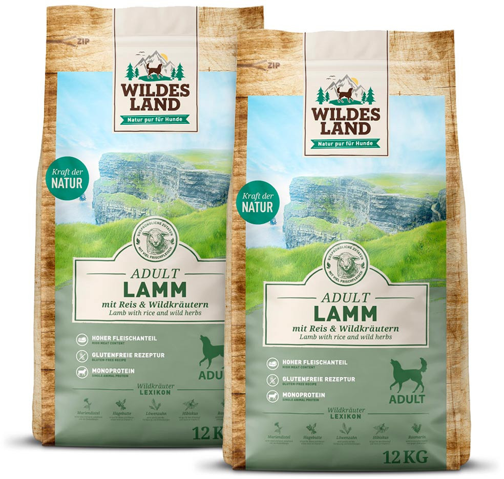 Wildes Land Croquettes pour chien 12kg Wildes Land Croquettes pour chien 12kg