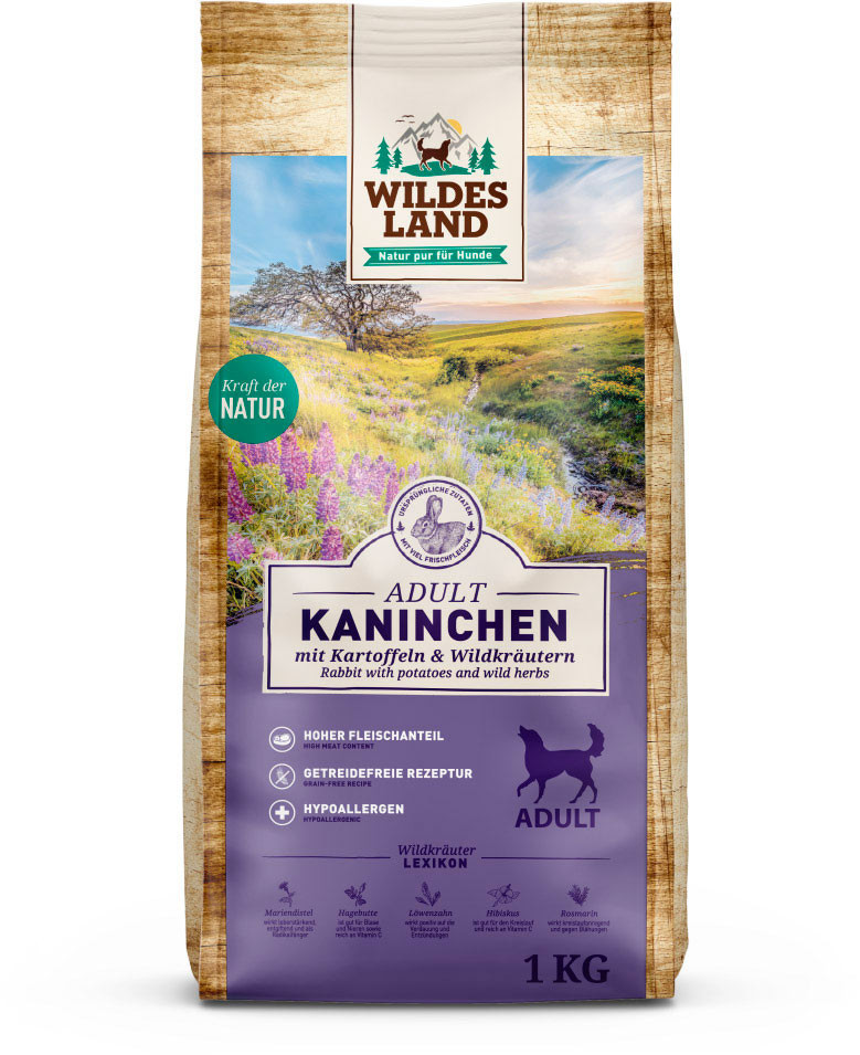 Wildes Land Croquettes pour chien 1kg Wildes Land Croquettes pour chien 1kg